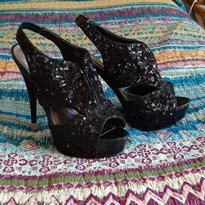 Steve Madden sequin heels